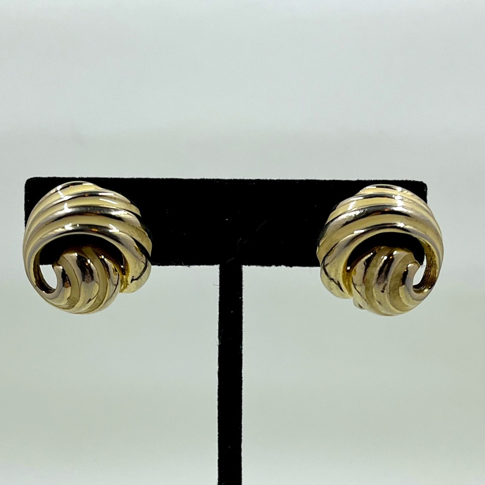 Dior Gold-Tone Knot Clip-On Earrings